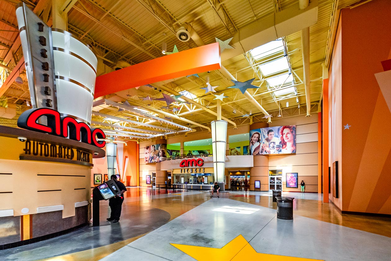 AMC Theatre Lobby at Sugarloaf Mills in Lawrenceville, GA